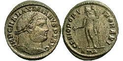 1 Follis Impero romano (27BC-395) Bronzo Massimiano (250-310)