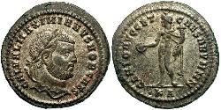 1 Follis Impero romano (27BC-395) Bronzo Galerio Massimiano (260-311)