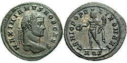 1 Follis Impero romano (27BC-395) Bronzo Galerio Massimiano (260-311)