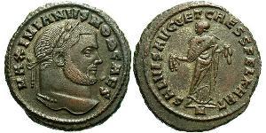 1 Follis Impero romano (27BC-395) Bronzo Galerio Massimiano (260-311)