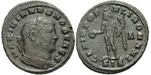 1 Follis Impero romano (27BC-395) Bronzo Galerio Massimiano (260-311)