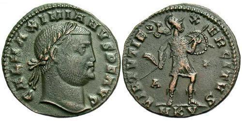 1 Follis Impero romano (27BC-395) Bronzo Galerio Massimiano (260-311)