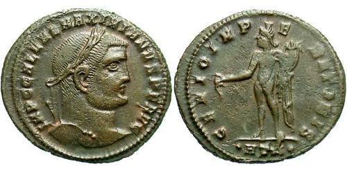 1 Follis Impero romano (27BC-395) Bronzo Galerio Massimiano (260-311)