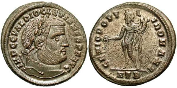 1 Follis Impero romano (27BC-395) Bronzo Diocleziano (244-311)