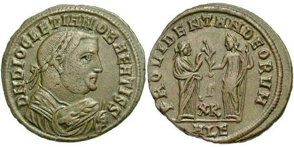 1 Follis Impero romano (27BC-395) Bronzo Diocleziano (244-311)