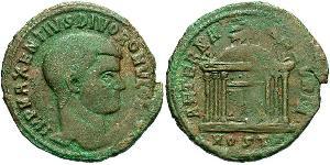 1 Follis Western Roman Empire (285-476) 青铜 Maxentius (278-312)