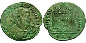 1 Follis Western Roman Empire (285-476) 青铜 Maxentius (278-312)