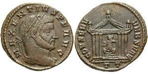 1 Follis Western Roman Empire (285-476) 青铜 Maxentius (278-312)