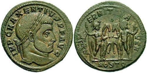 1 Follis Western Roman Empire (285-476) 青铜 Maxentius (278-312)