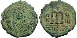 1 Follis 拜占庭帝国 青铜 Maurice Tiberius (539-602)