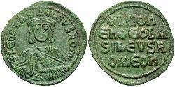 1 Follis 拜占庭帝国 青铜 Leo VI Wise (866-912)