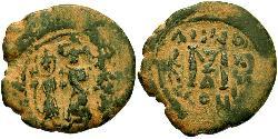 1 Follis 拜占庭帝国 青铜 Heraclius (575-641)