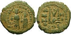 1 Follis 拜占庭帝国 青铜 Heraclius (575-641)