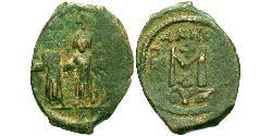 1 Follis 拜占庭帝国 青铜 Heraclius (575-641)