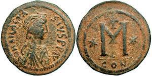 1 Follis 拜占庭帝国 青铜 阿纳斯塔修斯一世