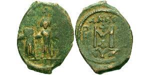 1 Follis 拜占庭帝国 青铜 Heraclius (575-641)