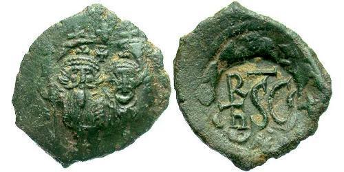 1 Follis 拜占庭帝国 青铜 Heraclius (575-641)