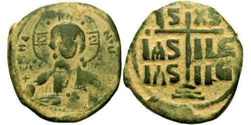 1 Follis 拜占庭帝国 青铜 Romanus III Argyrus (968-1034)