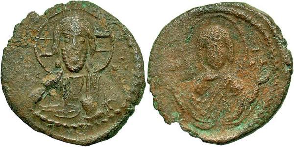 1 Follis 拜占庭帝国 青铜 Romanos IV Diogenes (1030-1072)