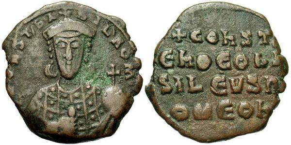 1 Follis 拜占庭帝国 青铜 君士坦丁七世 (905 -959)