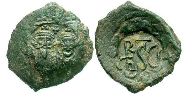 1 Follis 拜占庭帝国 青铜 Heraclius (575-641)