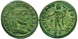 1 Follis 羅馬帝國 青铜 伽列里乌斯