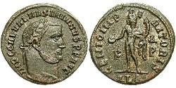1 Follis 羅馬帝國 青铜 伽列里乌斯