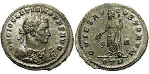 1 Follis 羅馬帝國 青铜 Diocletian (244-311)