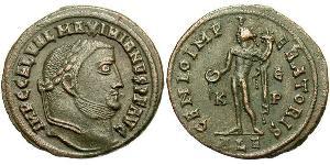 1 Follis 羅馬帝國 青铜 伽列里乌斯