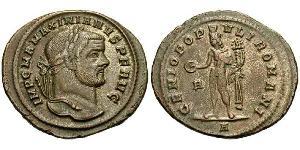1 Follis 羅馬帝國 青铜 Maximianus (250-310)