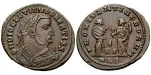 1 Follis 羅馬帝國 青铜 Diocletian (244-311)