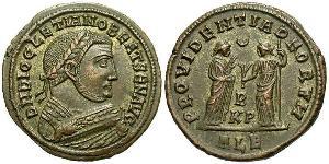 1 Follis 羅馬帝國 青铜 Diocletian (244-311)