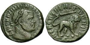 1 Follis 羅馬帝國 青铜 Maximianus (250-310)