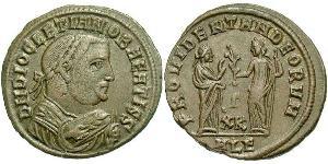 1 Follis 羅馬帝國 青铜 Diocletian (244-311)