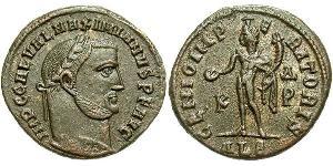 1 Follis 羅馬帝國 青铜 伽列里乌斯