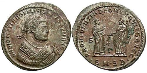 1 Follis 羅馬帝國 青铜 Diocletian (244-311)