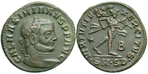 1 Follis 羅馬帝國 青铜 伽列里乌斯