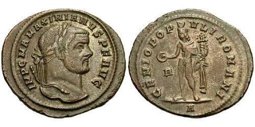 1 Follis 羅馬帝國 青铜 Maximianus (250-310)