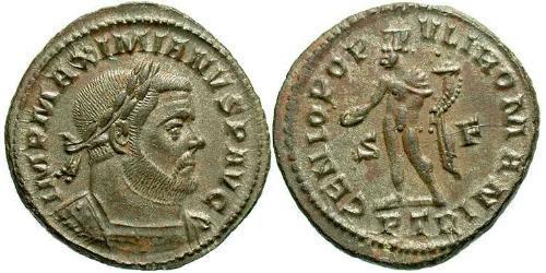 1 Follis 羅馬帝國 青铜 Maximianus (250-310)