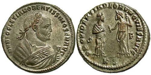 1 Follis 羅馬帝國 青铜 Diocletian (244-311)