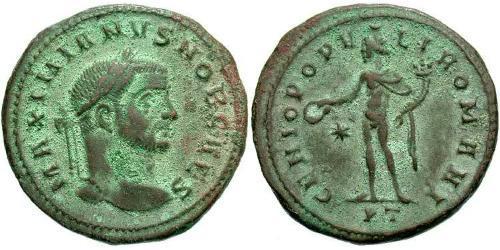 1 Follis 羅馬帝國 青铜 伽列里乌斯