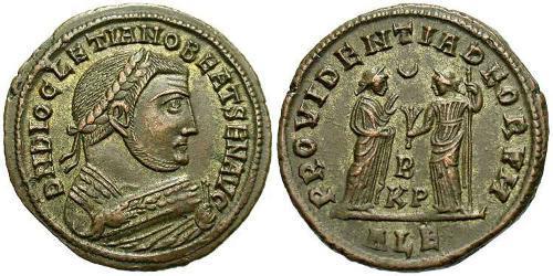 1 Follis 羅馬帝國 青铜 Diocletian (244-311)