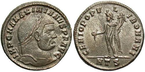 1 Follis 羅馬帝國 青铜 Maximianus (250-310)