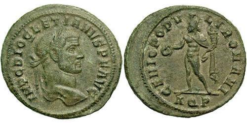 1 Follis 羅馬帝國 青铜 Diocletian (244-311)
