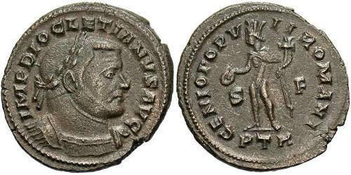 1 Follis 羅馬帝國 青铜 Diocletian (244-311)