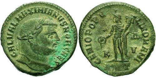 1 Follis 羅馬帝國 青铜 伽列里乌斯