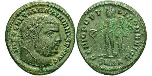 1 Follis 羅馬帝國 青铜 伽列里乌斯
