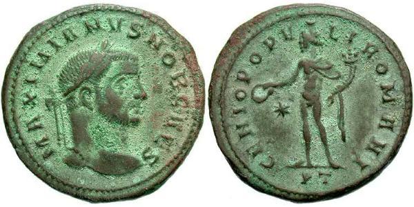 1 Follis 羅馬帝國 青铜 伽列里乌斯