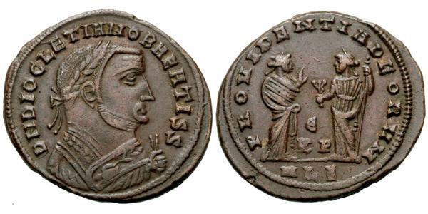 1 Follis 羅馬帝國 青铜 Diocletian (244-311)