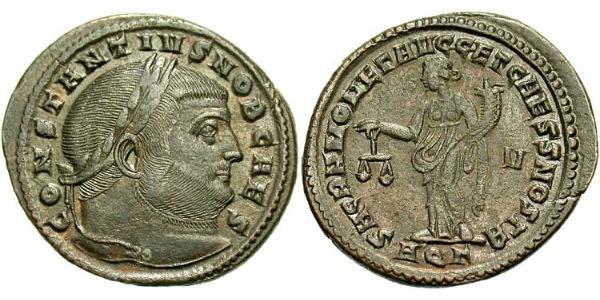 1 Follis 羅馬帝國 青铜 君士坦丁大帝